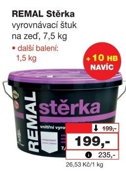 Vyrovnávací stěrka Remal