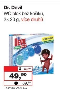 WC blok bodový Push Pull Dr. Devil