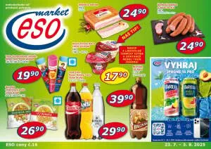 akční leták ESO MARKET 23.7.2025-3.8.2025
