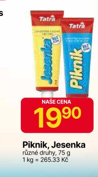 Mléko kondenzované Piknik Tatra