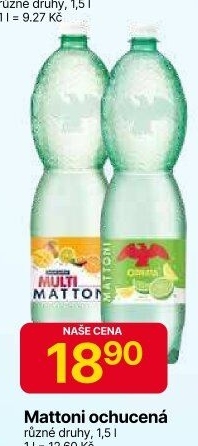 Ochucená voda Mattoni