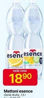 Ochucená voda Mattoni Esence