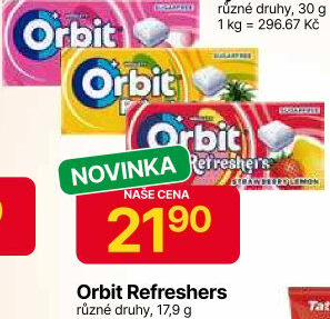 Žvýkačky Refreshers Orbit