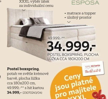 POSTEL BOXSPRING