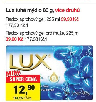 Tuhé mýdlo Lux