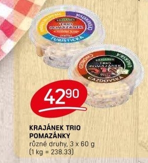 Pomazánky Trio Krajánek