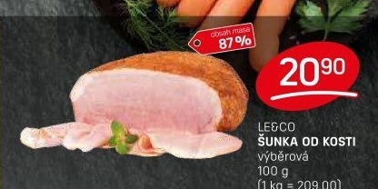 Šunka od kosti výběrová LE&amp