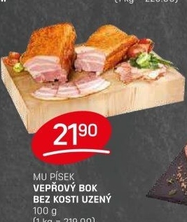 Vepřový bok uzený bez kosti Maso uzeniny Písek