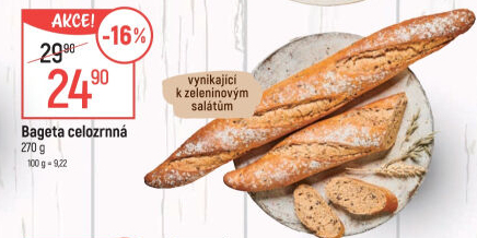 Bageta celozrnná