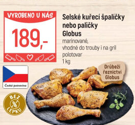 Selské kuřecí stehna marinovaná Globus