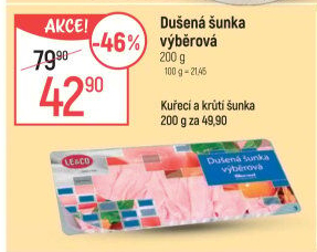 Šunka dušená výběrová LE&amp