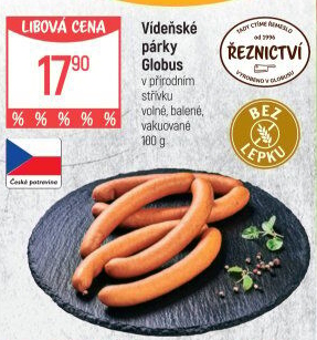 Párky vídeňské Globus