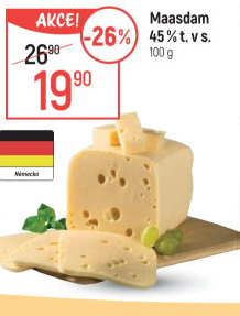 Sýr Maasdamer 45%