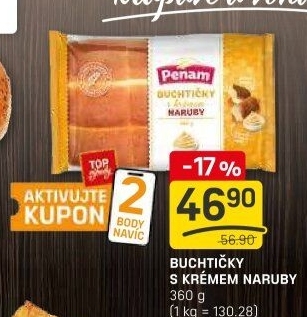 Buchtičky s krémem Naruby Penam