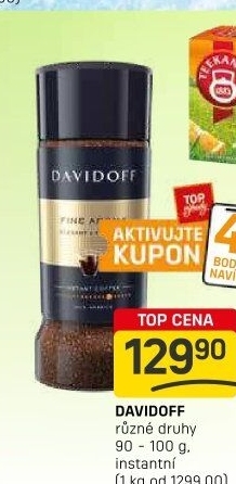 Instantní kávy Davidoff
