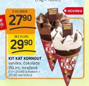 Nanuk kornout Kit Kat Nestlé