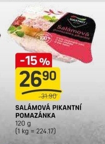 Salámová pikantní pomazánka Gastro