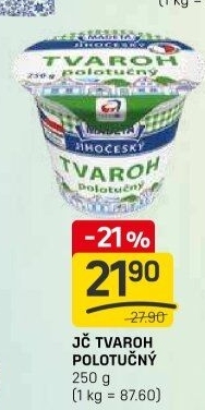 Tvaroh polotučný Jihočeský Madeta