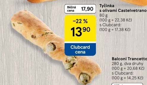 Tyčinka s olivami