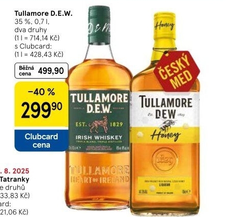 Whiskey irská Tullamore Dew