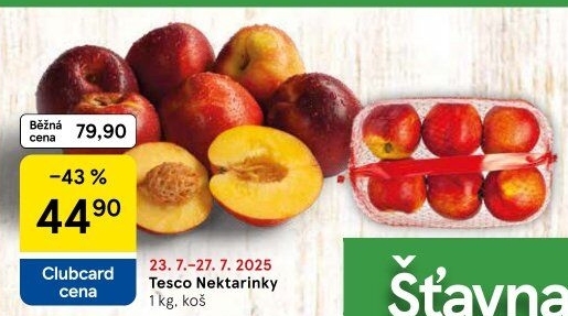 Nektarinky Tesco