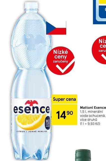 Ochucená voda Mattoni Esence