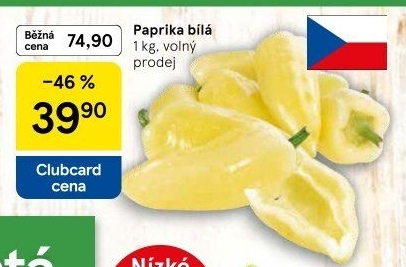 Paprika bílá