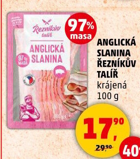 Anglická slanina Řezníkův talíř