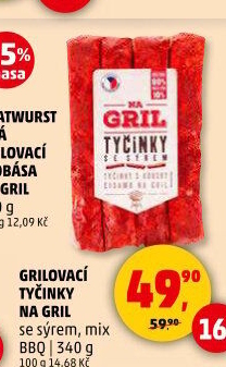Grilovací tyčinky Na gril Penny