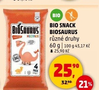 Křupky kukuřičné bez lepku Biosaurus