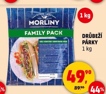 Párky drůbeží Morliny