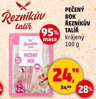 Pečený bok Řezníkův talíř