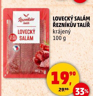 Salám lovecký Řezníkův talíř