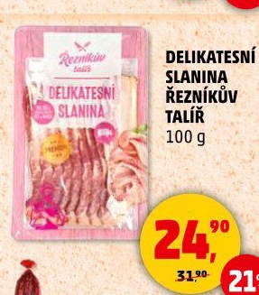 Slanina delikatesní Řezníkův talíř