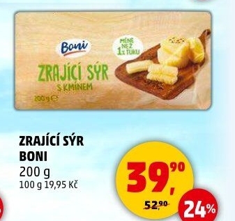 Sýr zrající s kmínem Boni