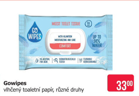 Toaletní papír vlhčený Go Wipes