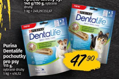 Pamlsky pro psy Denta Life Purina