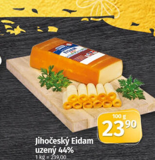 Sýr Eidam uzený 44% Jihočeský Madeta