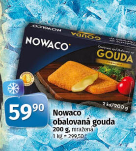 Sýr Gouda obalovaná mražená Nowaco