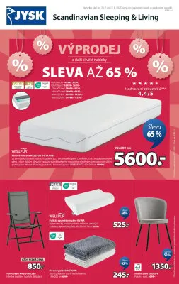 akční leták Jysk 23.7.2025-12.8.2025