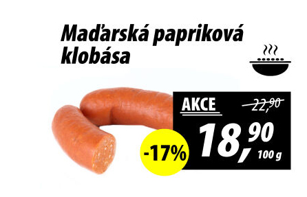 Maďarská papriková klobása