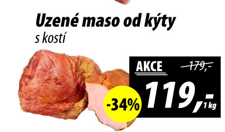 Uzené maso od kýty s kostí