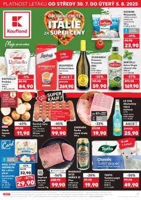 akční leták Kaufland 30.7.2025-5.8.2025