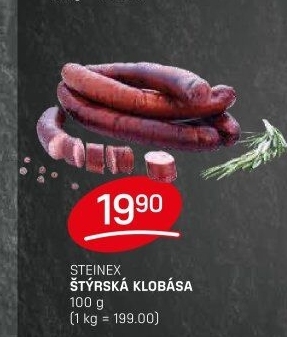 Štýrská klobása Steinex