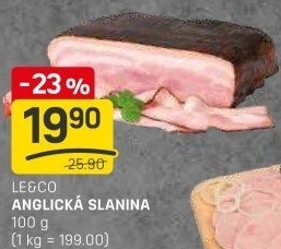 Anglická slanina LE&amp