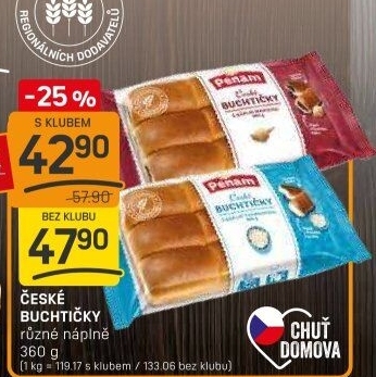 České buchtičky Penam