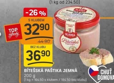 Paštika bítešská jemná Sláma