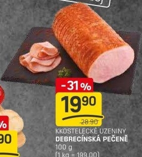 Pečeně debrecínská Kostelecké uzeniny