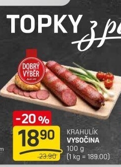 Salám Vysočina Krahulík
