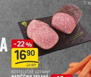 Sekaná babiččina Kostelecké uzeniny